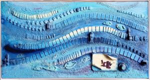 Marcello Silvestri, "Tombe in mare con cartiglio"