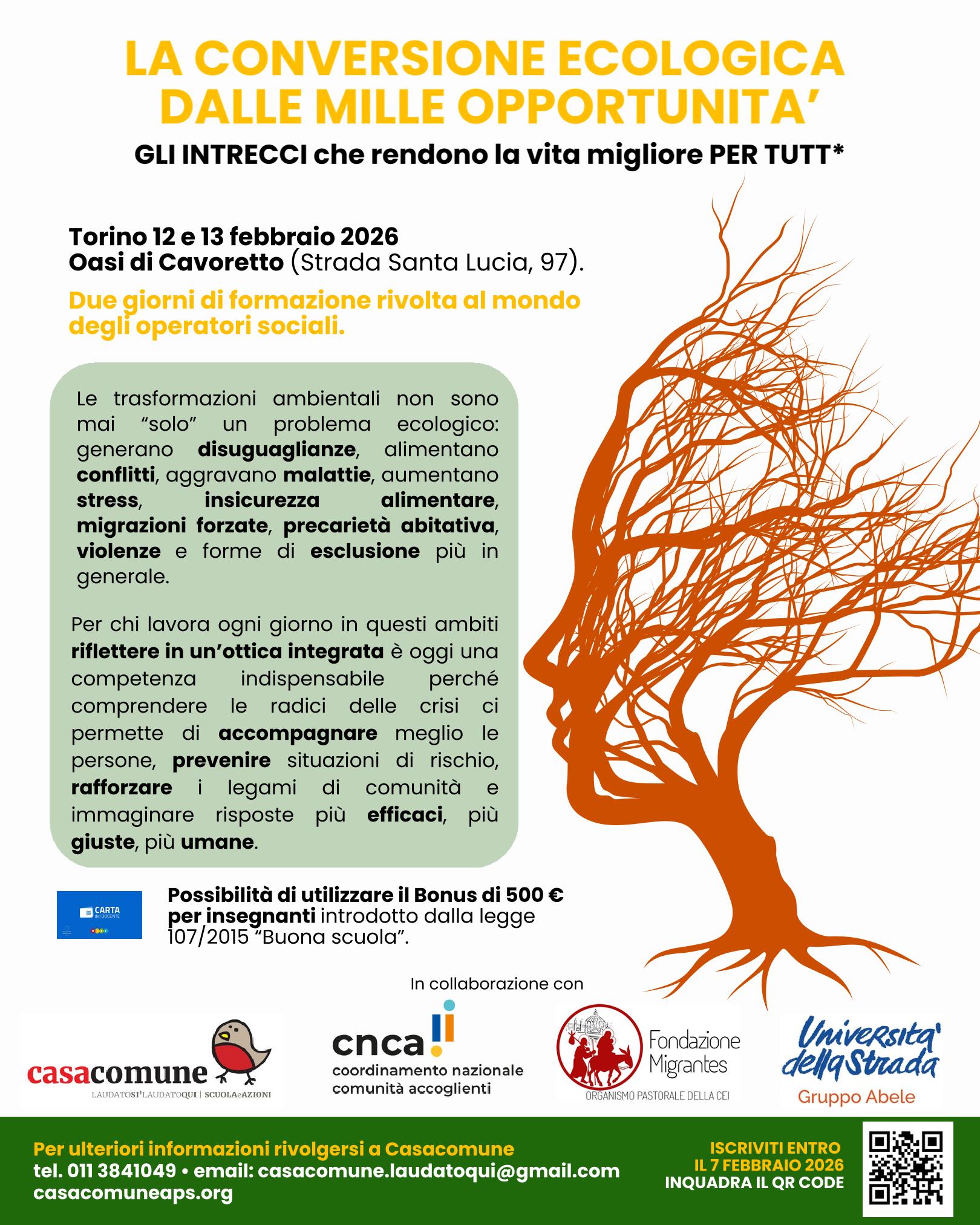 Casa Comune Ecologia Torino 2026