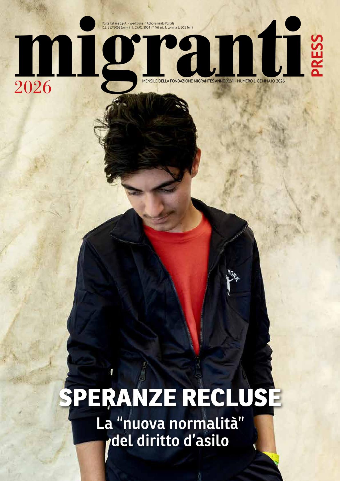 Copertina Migranti Press 1 2026 rifugiati