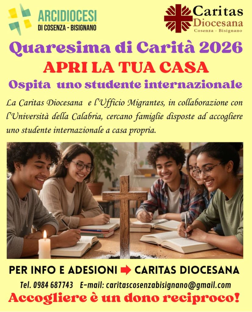 Cosenza Quaresima 2026 Apri la tua casa
